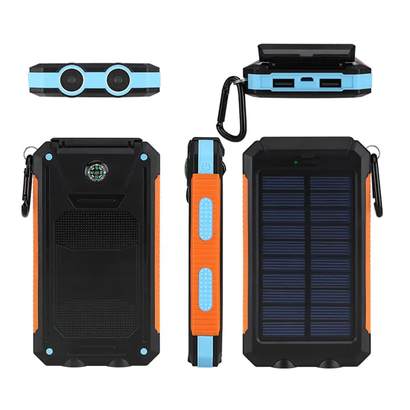 Solar Power Bank with 20000mAh Capacity and Fast Charge