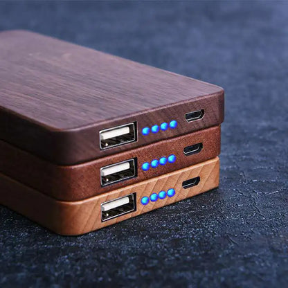 Wooden Power Bank - Portable Charger