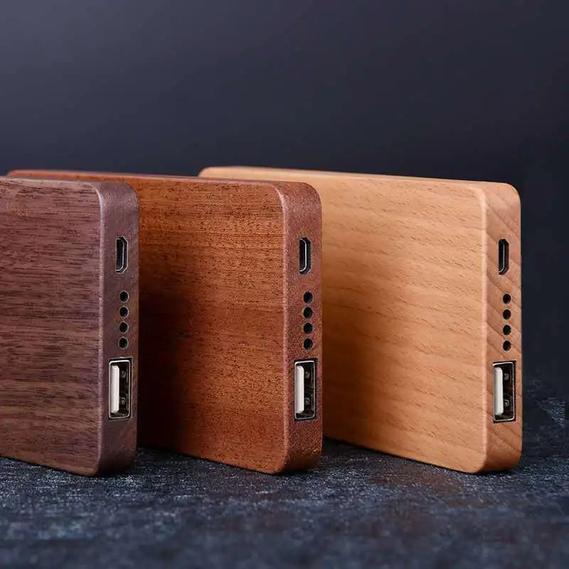 Wooden Power Bank - Portable Charger