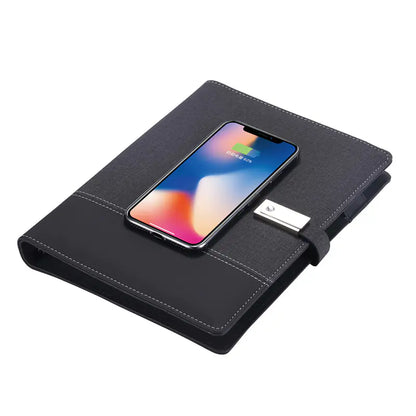 Wireless Charging Notebook Power Bank with USB (Custom)