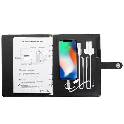 Wireless Charging Notebook Power Bank with USB (Custom)